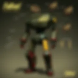 Detailed schematic of a Sentry Bot