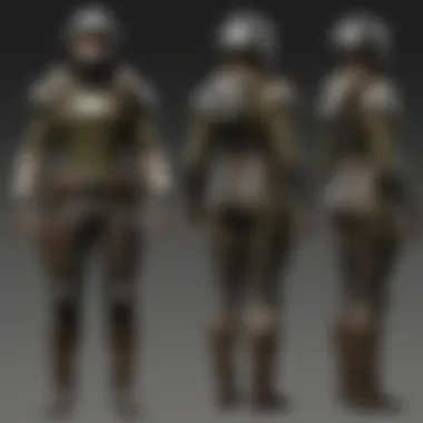 Detailed close-up of the Ranger Outfit showcasing its design elements