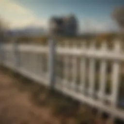 A dilapidated picket fence in a post-apocalyptic setting, symbolizing lost ideals.