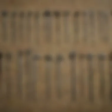 An assortment of bobby pins laid out on a wooden table, showcasing their diversity and utility in unlocking mechanisms.