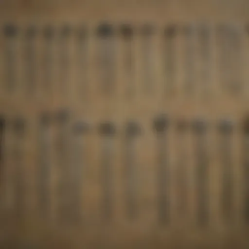 An assortment of bobby pins laid out on a wooden table, showcasing their diversity and utility in unlocking mechanisms.