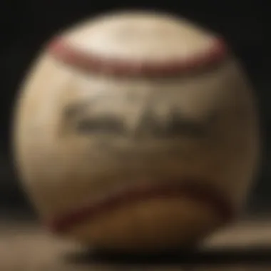 Close-Up of Signature on Baseball