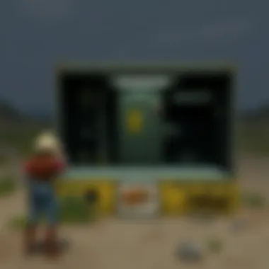 Interior view of a utility shelter showcasing its resource management system