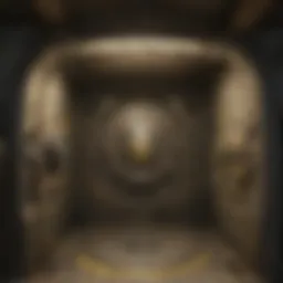 A detailed diagram of a Vault interior showcasing its advanced technology and living quarters.