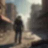 Desolate Cityscape Ruined cityscape in Fallout universe