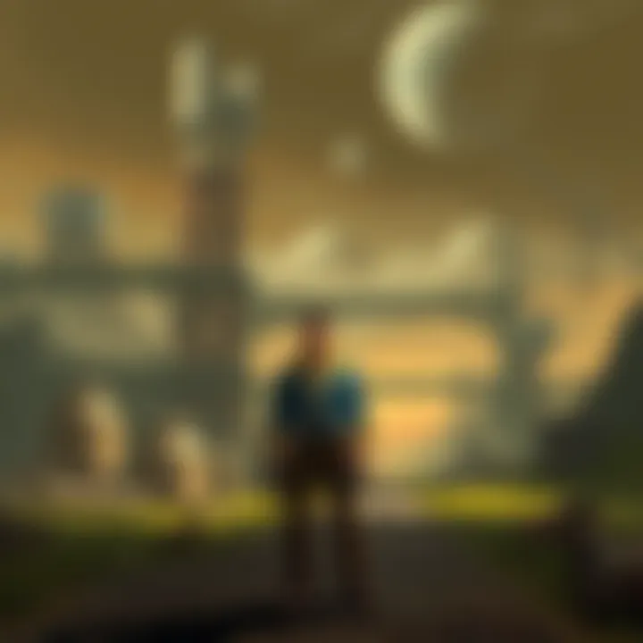 A panoramic view of Zion Scrap Yard's environment